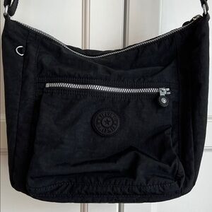Kipling Bethel Black Shoulder Crossbody Adjustable Bag with Front Pocket